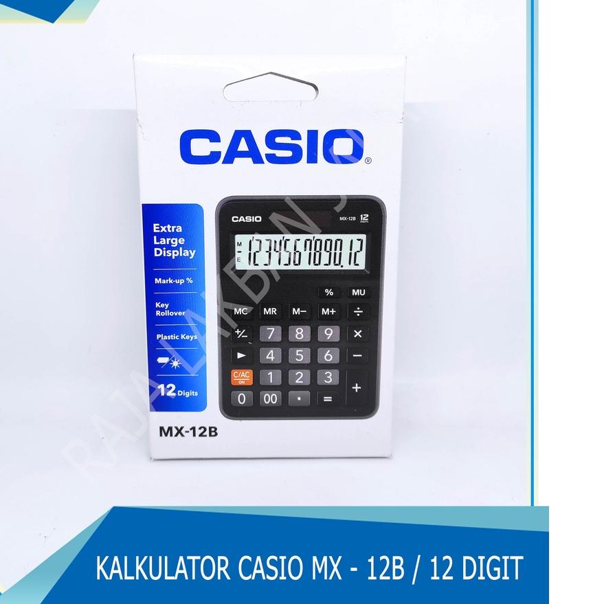 

☋ Kalkulator / Calculator CASIO MX - 12B / 12 Digit Layar Besar ➭