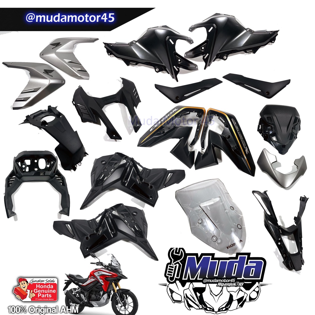BODY SET DEPAN CB150X FAIRING SHROUD CB 150 X SAYAP TANGKI VISOR WIND SHIELD COVER TANGKI TANK PANEL