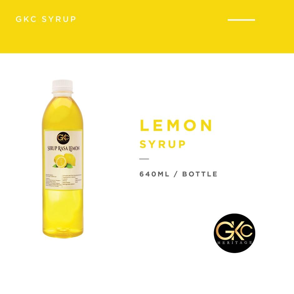 

【F⚡ASH SALE✅】 Sirup Lemon / Lemon Syrup Minuman GKC Heritage 640 ml (Import Quality)