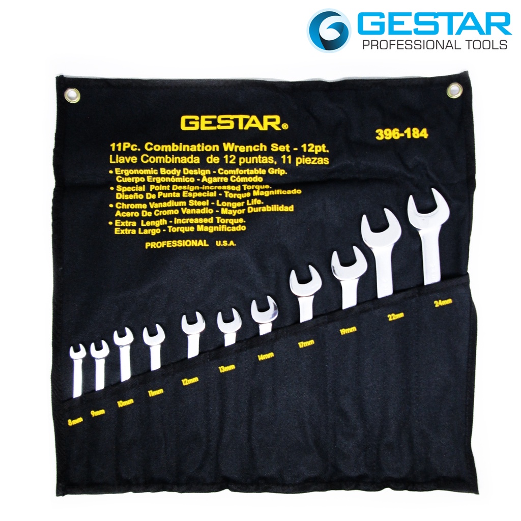 GESTAR/CROSSMAN-Tool Set 11 Pc Combination Wrench Set (Metric) 396-184