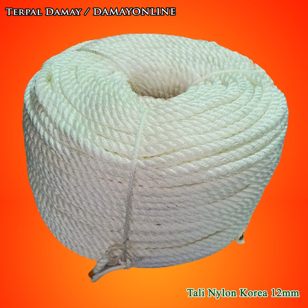 

Tali Tambang 12mm Putih Nylon Korea / Rol ( Harga Per Rol )