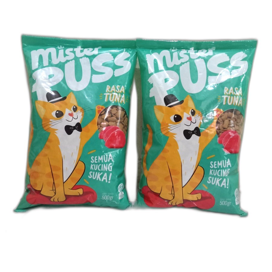 Mister Puss 500gram TUNA Freshpack Makanan Kucing Dry Food Cat