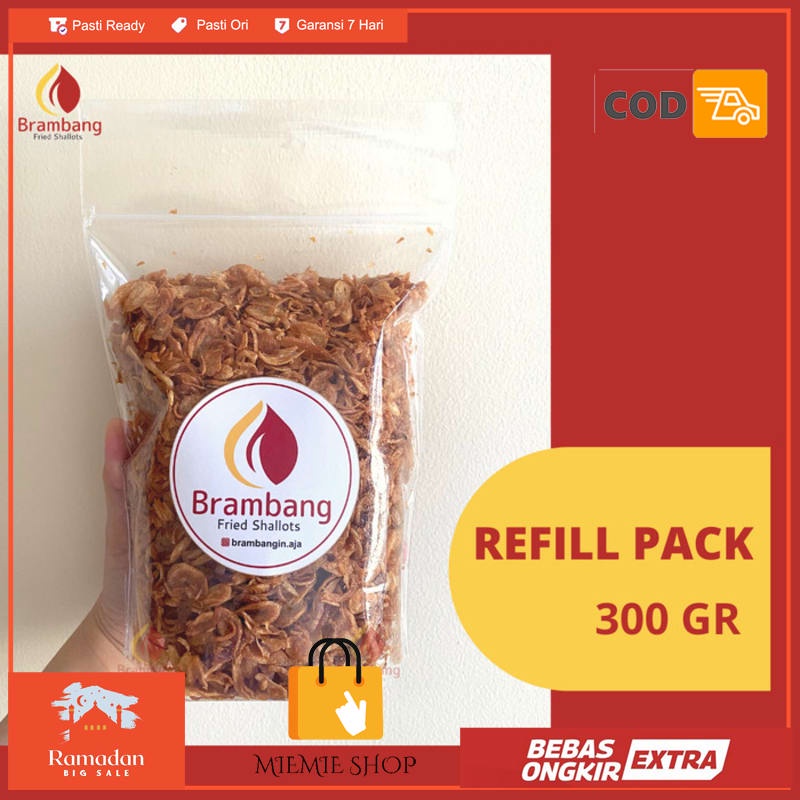 

BRAMBANG Bawang Goreng Premium Refill Pack 300gram