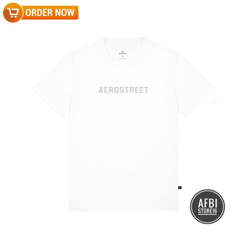 [ COD ] Tshirt Baju Kaos Distro AEROSTREET ALEXANDER PUTIH / Kaos Distro Pria Wanita