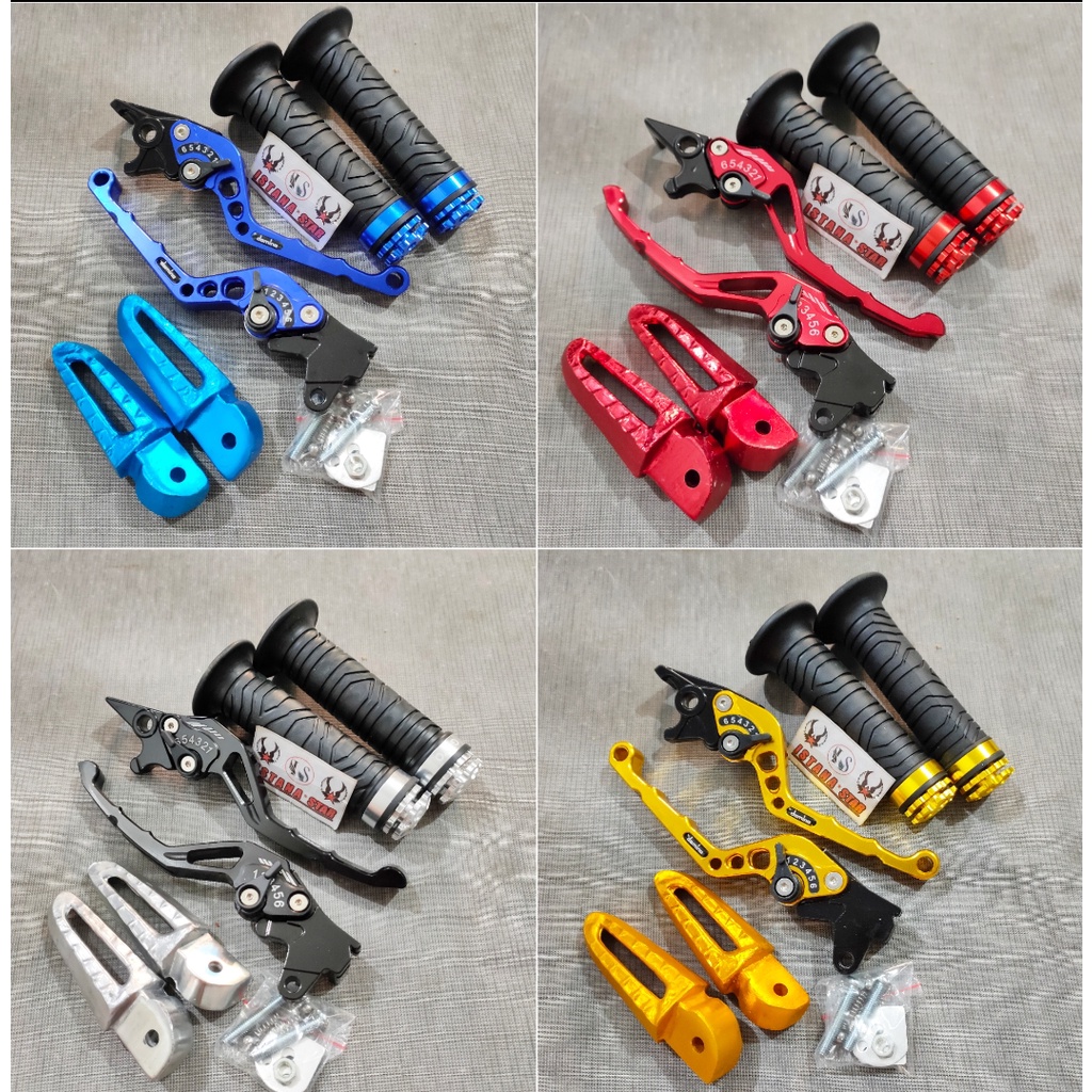 Handle rem cnc beat karbu+grip ring cnc+step belakang cnc harga untuk 1 paketan