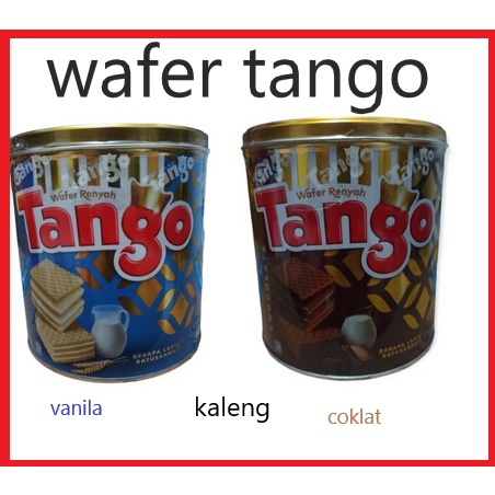 Wafer Tango Coklat dan Vanila Susu Kaleng 290g | Wafer Renyah Suguhan Lebaran anti prank