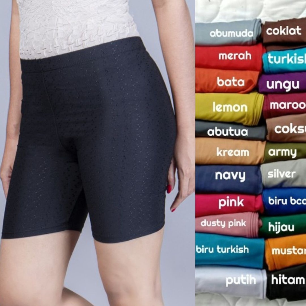 LEGGING SHORTPANTS POLOS WANITA STANDART - R2AJAKARTA