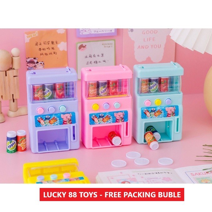 Lucky88toys ⭐⭐⭐⭐⭐Mainan Anak Vending Machine Mainan Mesin Minuman Otomatis SS1330