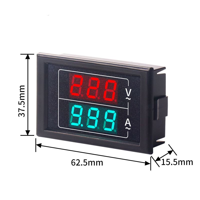 D85-5035VA Voltmeter Ammeter Digital AC60-500V 0-100A Current Meter LED Pengukur Ampere Tegangan