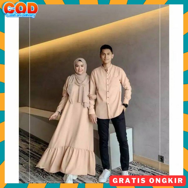 Buju Copel Pasangan Kekinian Pakaian Kopele Keluarga Murah Couple Modern Set Muslim Games Kondangan 