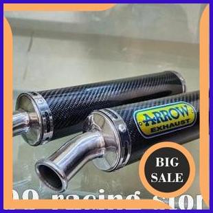 SILENCER KNALPOT ARROW CARBON KEVLAR BLACK UNTUK KNALPOT 2 TAK RX KING RGR NSR NINJA R RR SS 1M4R23