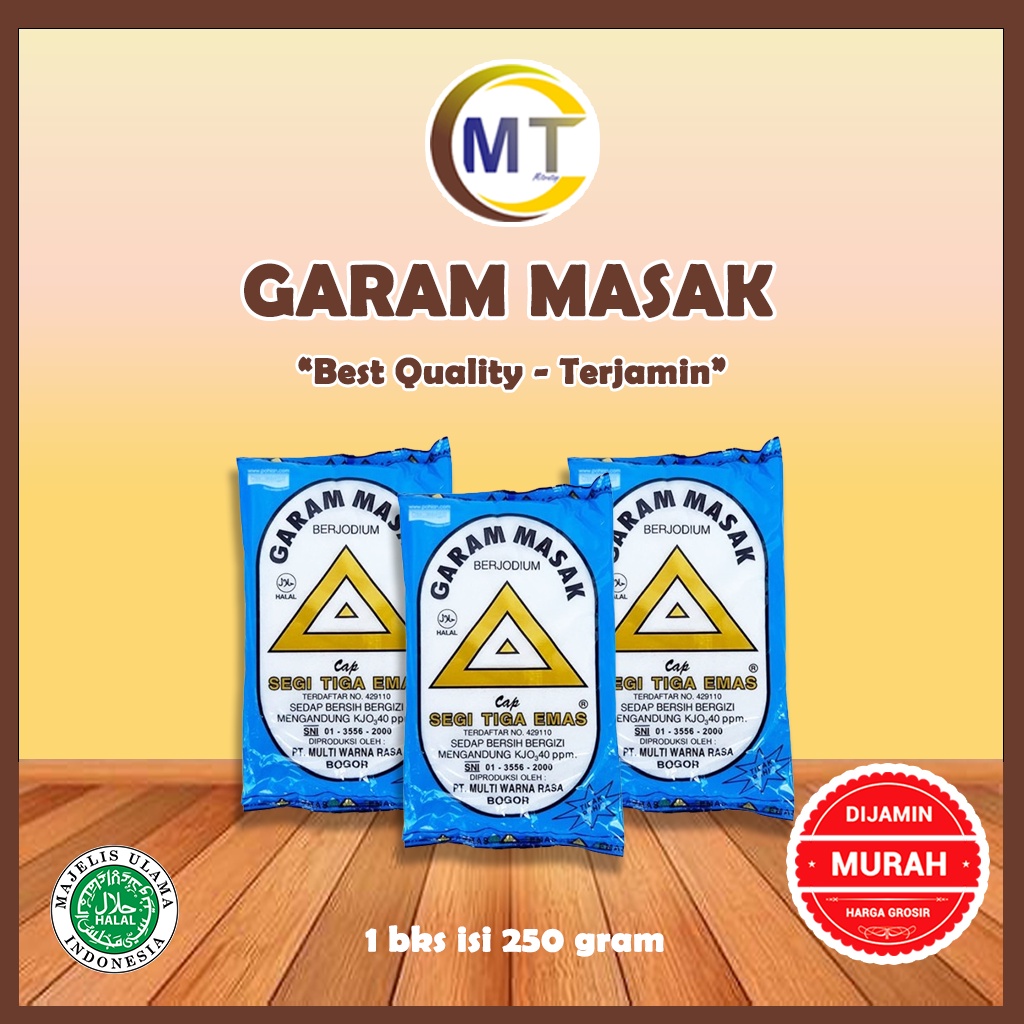 

Garam Masak Segitiga 250 gram Garam Beryodium Garam Dapur