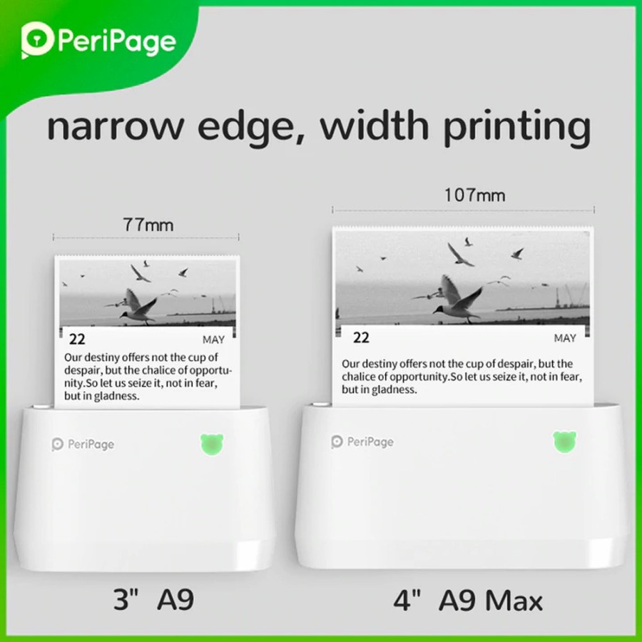 Printer thermal tanpa tinta Peripage A9 A9pro &amp; A9s Max 304 dpi - A9 pro 304 dpi