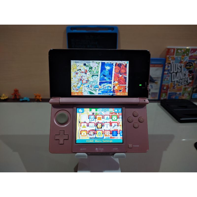 NINTENDO 3DS OLD REGULER PINK MULUS NOMINUS OFW/CFW BISA