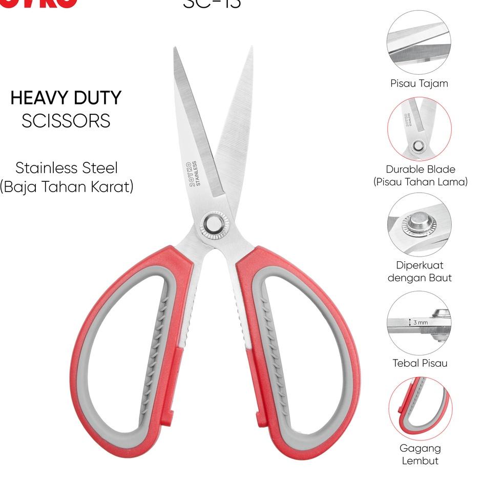 

berkualitas Gunting Scissors Joyko SC-13 belkang