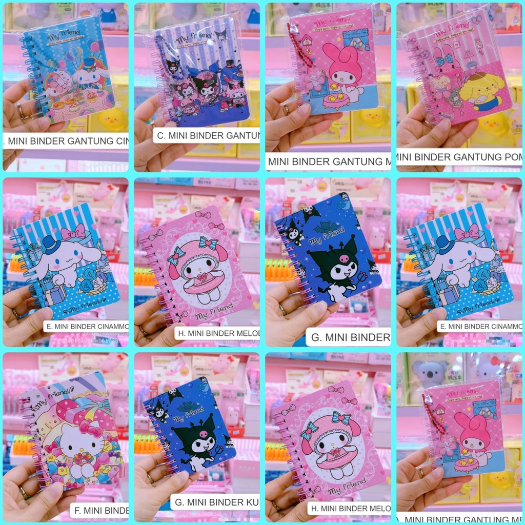 

GM- MINI BINDER BOOK | BUKU DIARY | DIARY MINI CINAMMOROL | CINAMORROL | MY MELODY | KUROMI | BINDER BOOK POMPOMPURIN | SCRAPBOOK KUROMI | HELLO KITTY DIARY | BUKU CATATAN KECIL SANRIO | SANRIO | BUKU JURNAL KECIL | NOTE BOOK | BINDER NOTEBOOK