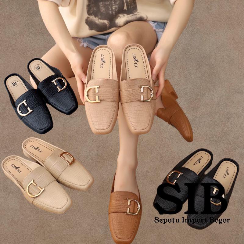 Sandal Wanita Selop Flat Galena part 2 Import LLJ - 5168 / Sandal Jelly Selop Jelly