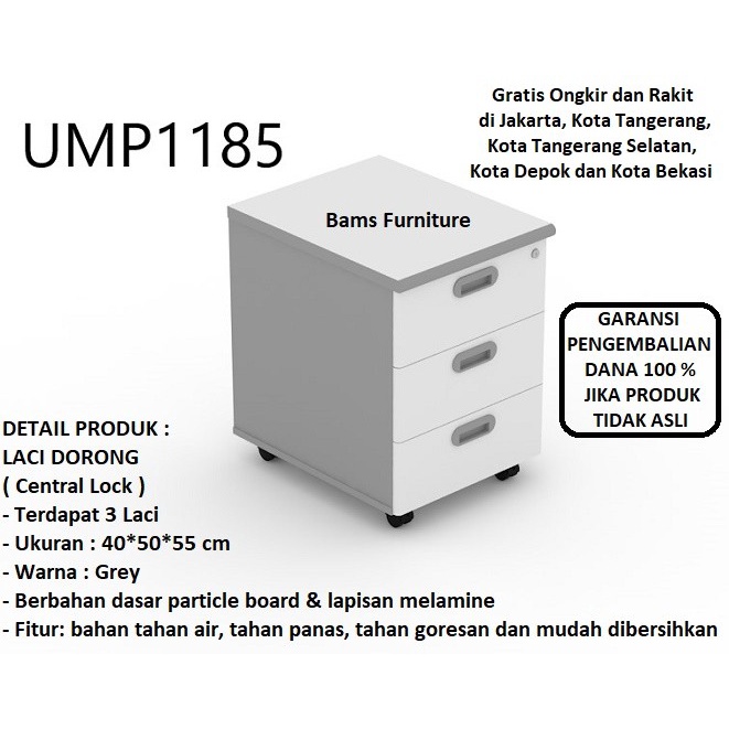 

Terlaris Laci Dorong Nakas Drawer Merek Uno Tipe Ump 1185