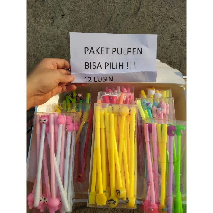 

PULPEN PAKET 12 LUSIN ISI 144 PCS BISA PILIH KARAKTER SENDIRI