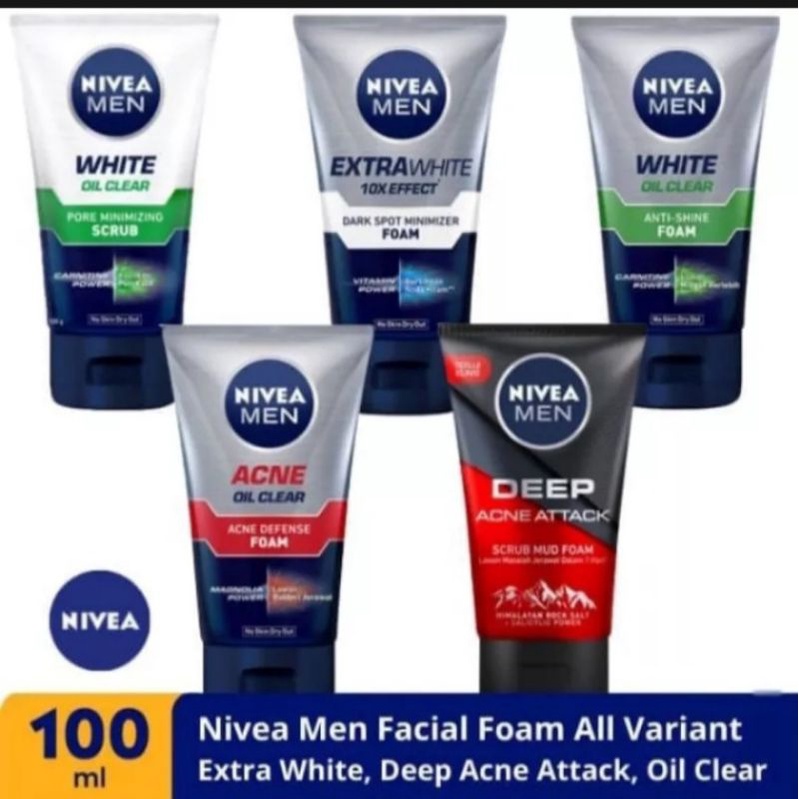 nivea men pencuci muka all varian 100ml