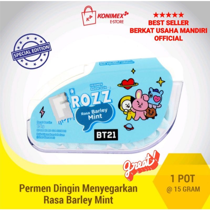 FROZZ BT21 Permen Dingin Menyegarkan @15g