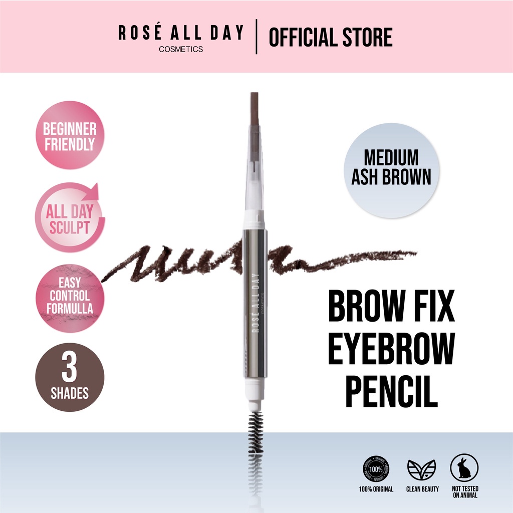 ❤️ MEMEY ❤️ ROSE ALL DAY Brown Fix Eyebrow Pencil