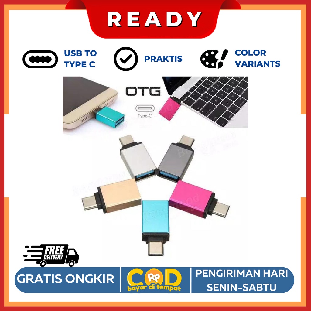 OTG USB 3.0 TO TYPE C BESI Adaptor Konektor