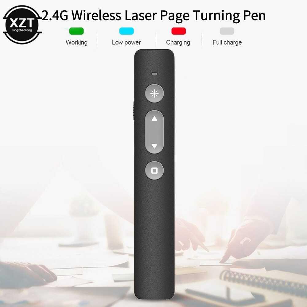 Laser Pointer Presentasi Pen Remote Wireless 2.4 GHz - N35 - Black