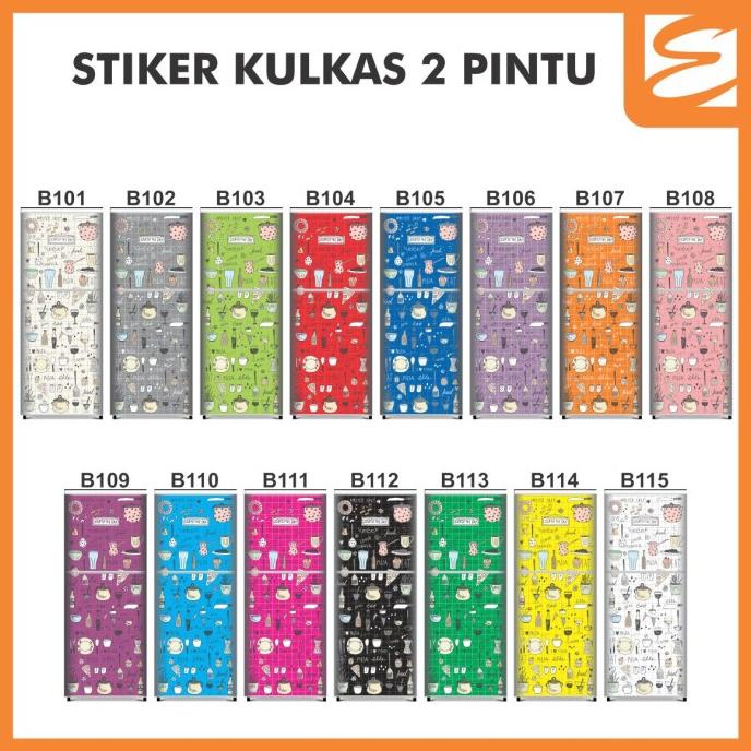 PROMO STIKER KULKAS 2 PINTU - KITCHEN (STICKER KULKAS 2 PINTU)