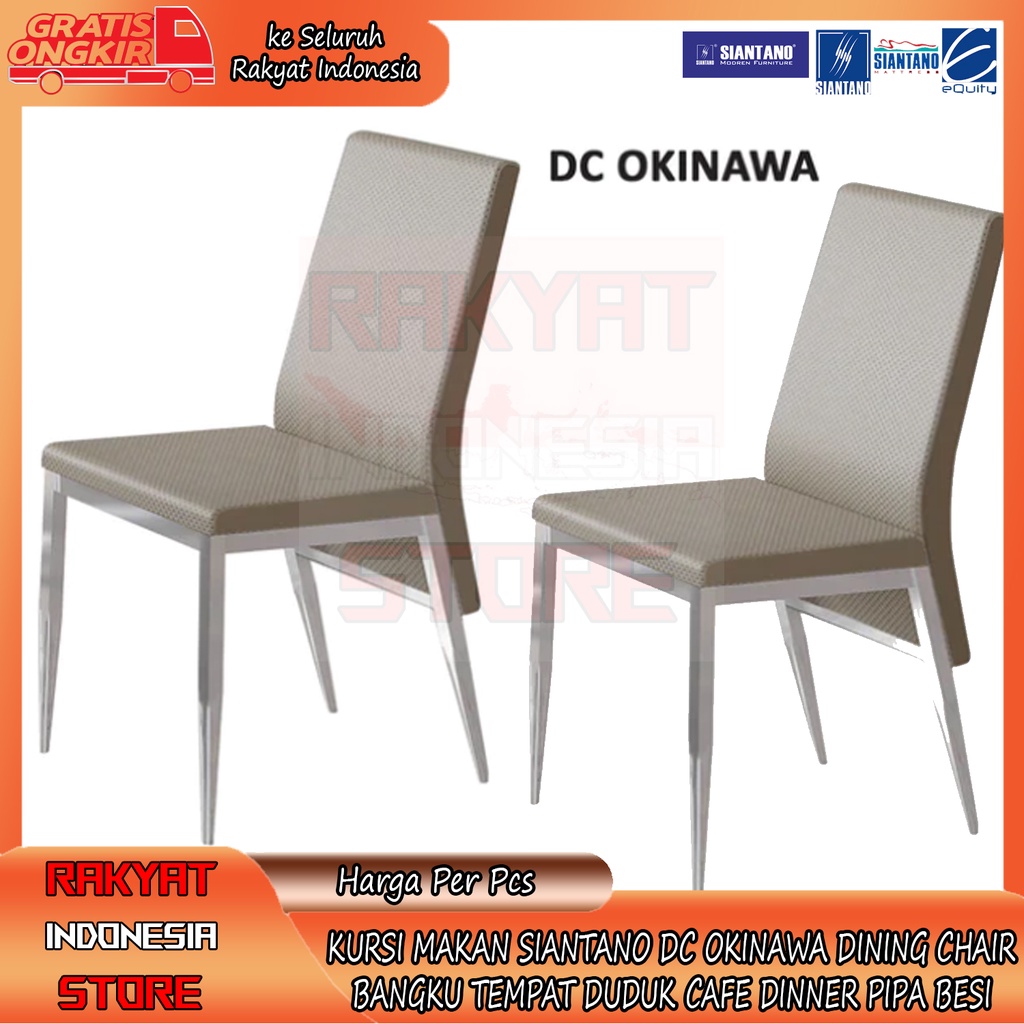 SIANTANO DC OKINAWA DINING CHAIR KURSI TEMPAT DUDUK BANGKU FURNITURE FURNITUR PERLENGKAPAN RUMAH JOK