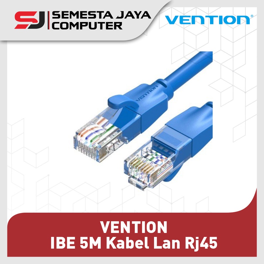 Vention IBE 5M Kabel Lan RJ45 Cat6 Cat.6 Gigabit UTP Round-IBELJ