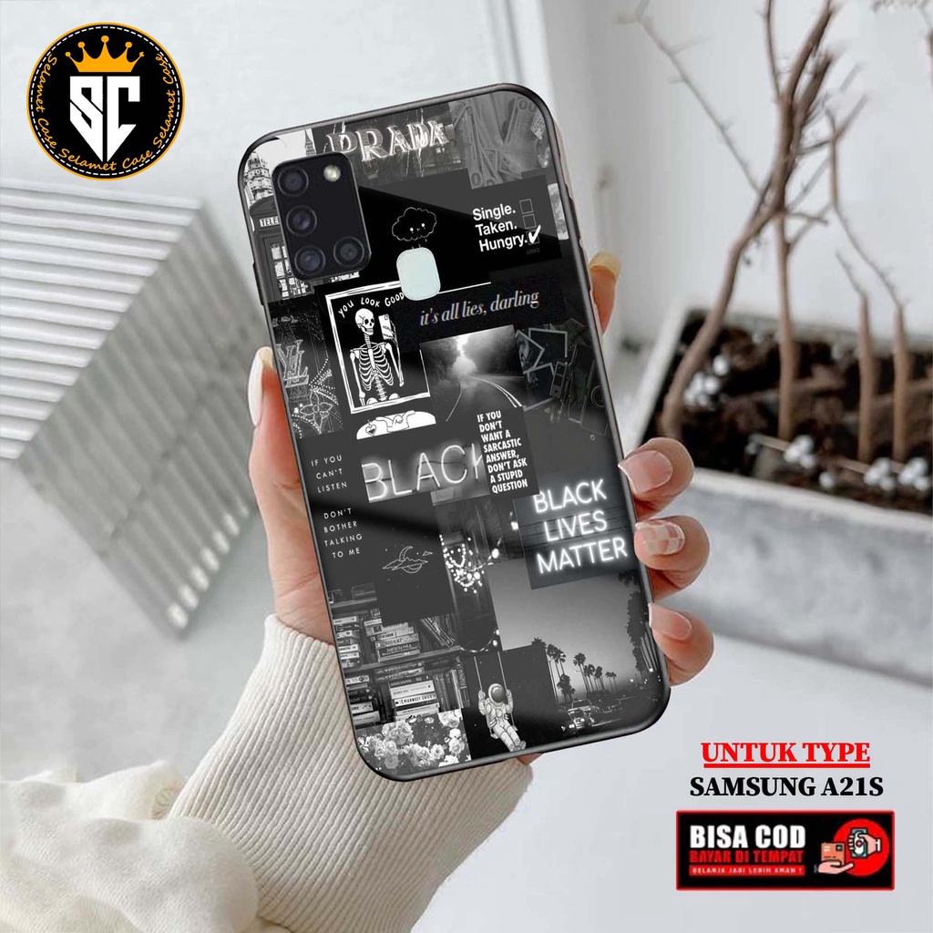 Case Samsung A21S Casing Samsung A21S Selamet Case [STKER] Case Glossy Case Aesthetic Custom Case An