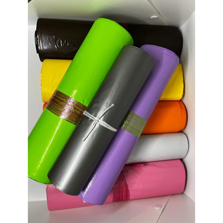 

[ 20x40 isi 100 ] Plastik Polymailer Warna Packing Kemasan Olshop