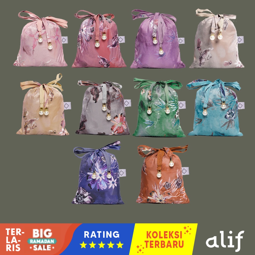 [BEST SELLER] ALIF AQUAFLEUR COLLECTION MUKENA MINI MOTIF PARASUT PREMIUM KOREA TRAVEL