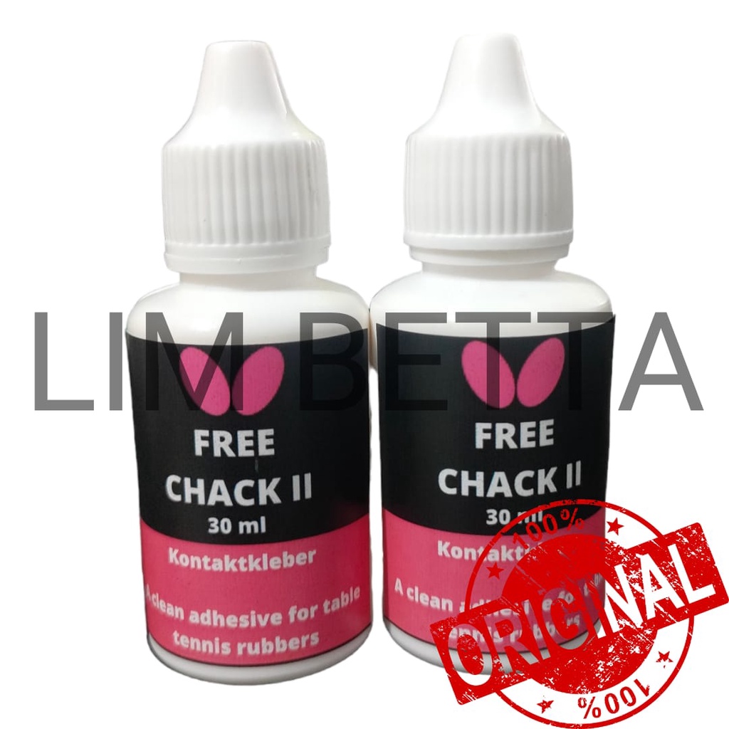 LEM BUTTERFLY FREE CHACK II 30 ML / WGB LEM KARET PINGPONG