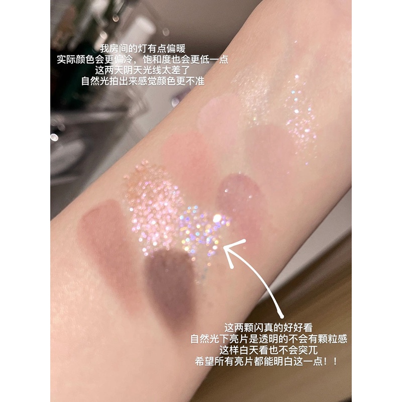 Eyeshadow Original Sepuluh Warna Eye Shadow Warna Bumi Dalam Eye Shadow Flash Powder Warna Halus Piring Eye Shadow Gadis Paritas Kosmetik dandan