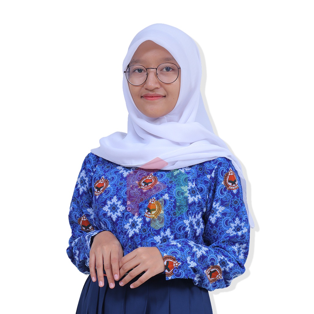 Baju Seragam Batik Sekolah SMP / MTS Lengan Panjang Motif Lugina C 184
