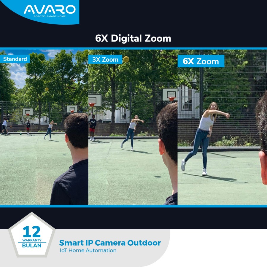 Avaro CT03 IP Camera CCTV Wifi Smart 4MP Color Nighvision Outdoor