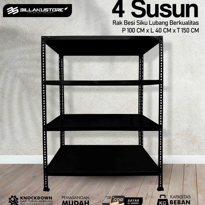 Rak Besi Siku Lubang 4 Susun