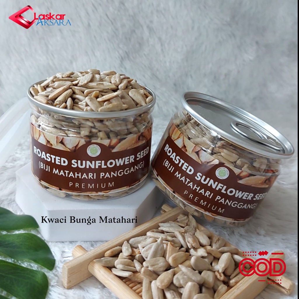 

Can - Biji Bunga Matahari Oven Matang Roasted Sunflower Seeds Kualitas Premium