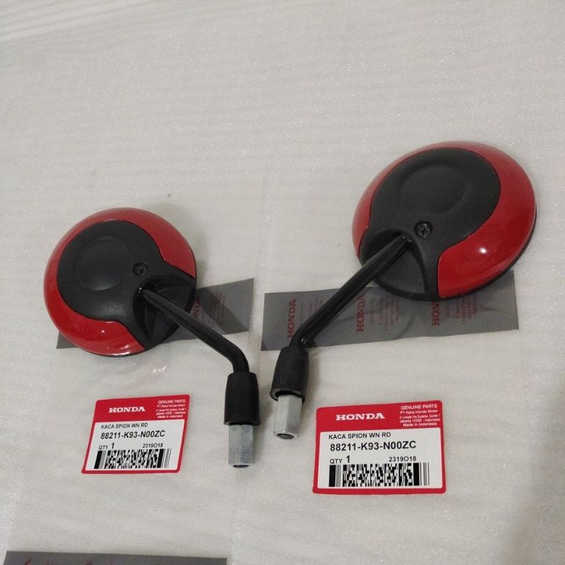Kaca Spion Kanan + Kiri Honda Scoopy Merah Original