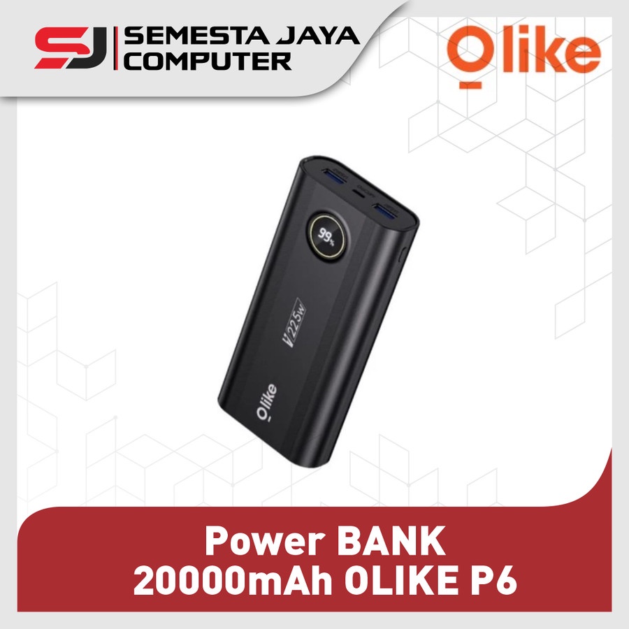 Olike Powerbank P6 20000 mAh Fast Charging Garansi Resmi