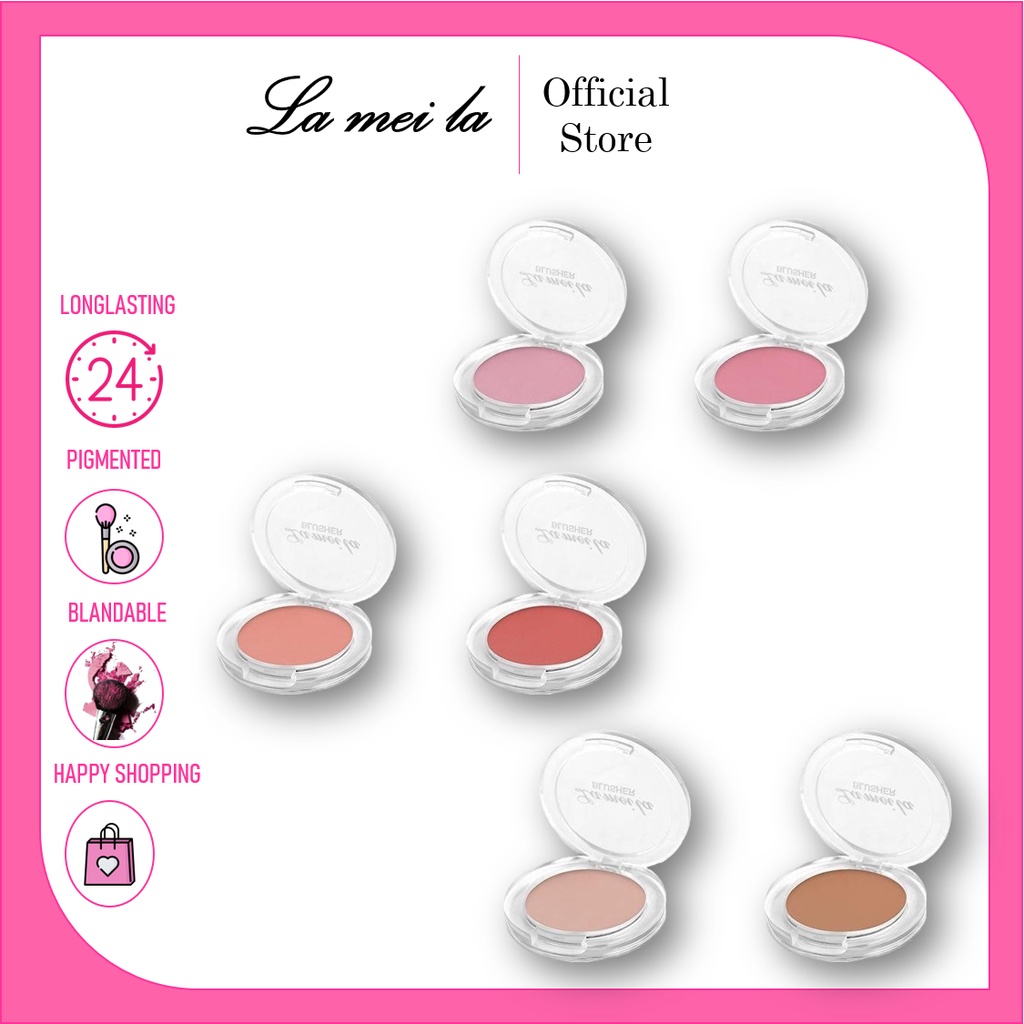 Lameila Blush On Palette Matte Anti Air dan Tahan Lama  LM 3040