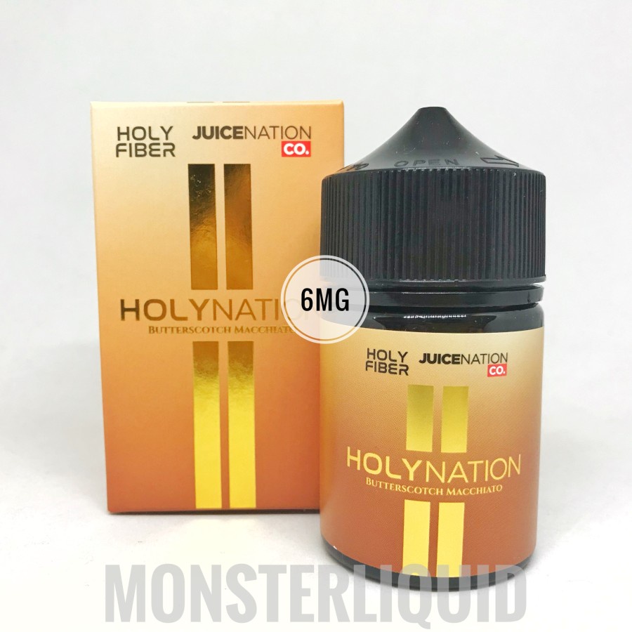 HOLYNATION BUTTERSCOTCH MACCHIATO BY JUICENATION 6MG 60ML