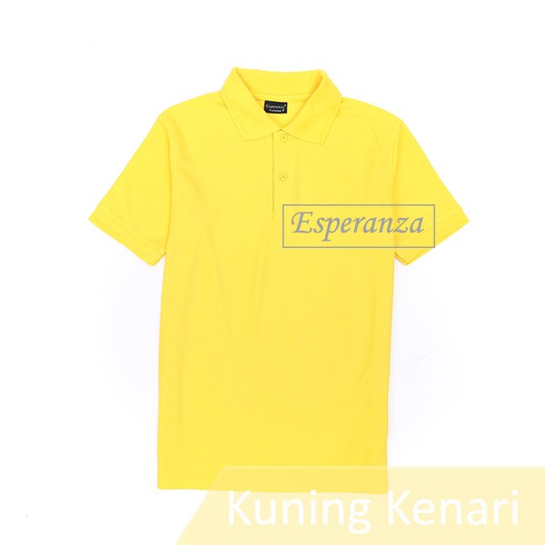 kaos polo shirt polos esperanza original / kaos kerah polos kuning kenari