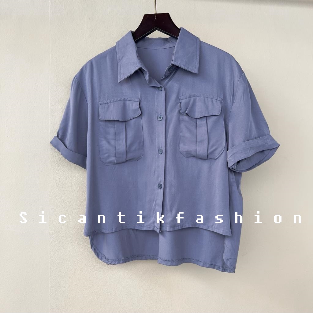 Blouse Wanita Lengan Pendek // Atasan Cewek Style Korean