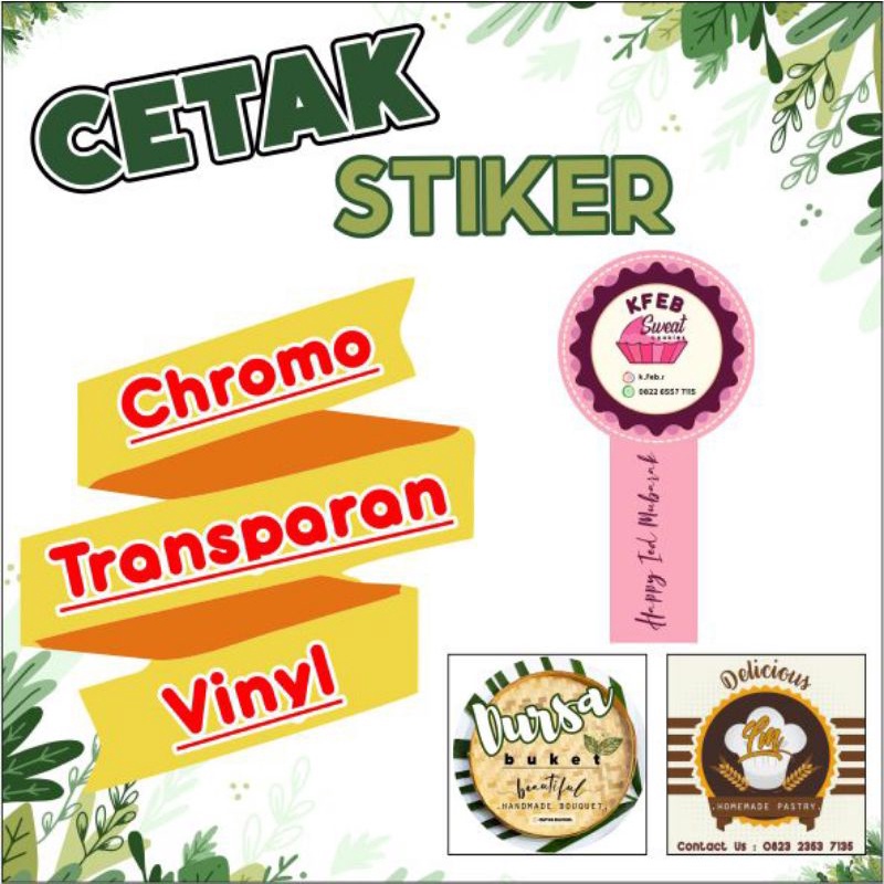 cetak stiker cetak label stiker tedak siten