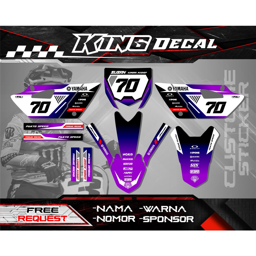 DECAL YZ 85 NEW BEBEK STIKER YZ STIKER GTX DECAL RBT STIKER RBT