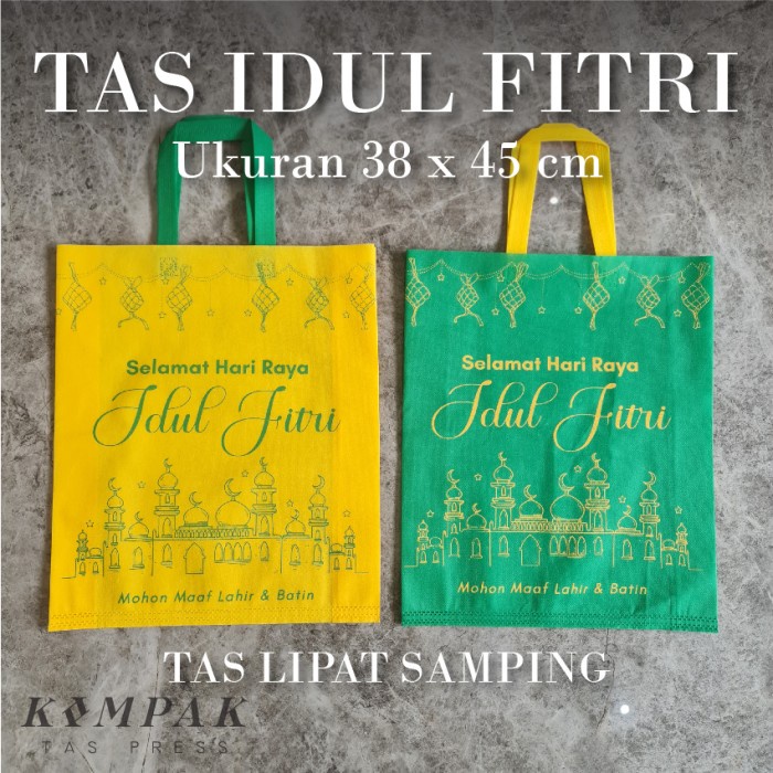

Tas Idul Fitri Lebaran 38X45 Cm Kantong Spunbond Goodie Bag Sablon 055