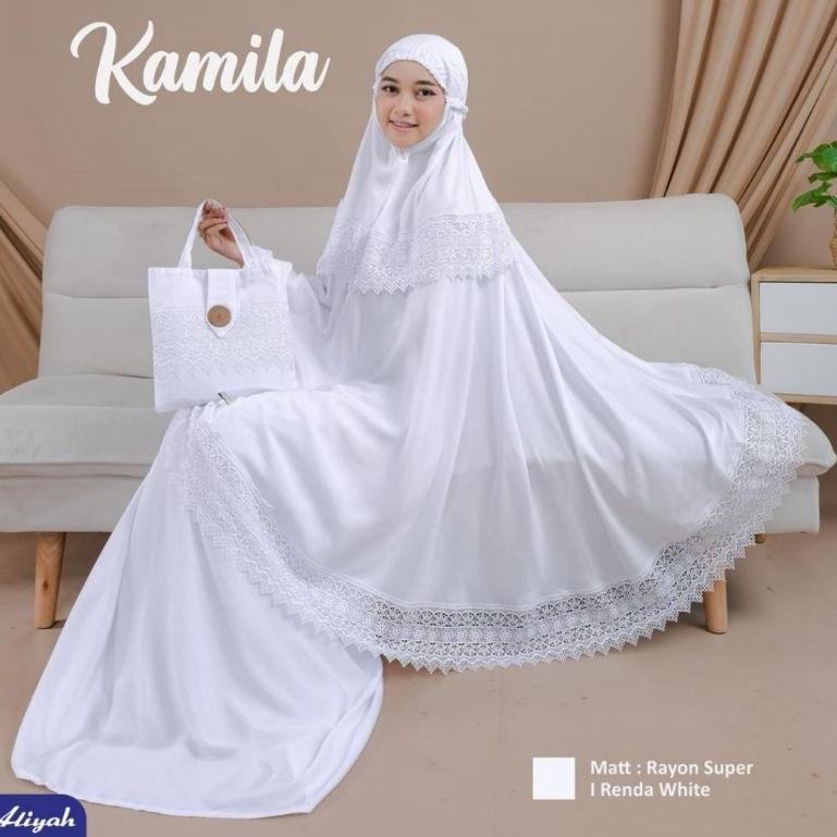 STOK TERBATAS MUKENA DEWASA RAYON PREMIUM PUTIH POLOS RENDA IMPORT MEWAH MUKENAH SESERAHAN UMROH HAJ